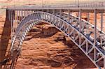 Bridge on the colorado river dam in Page