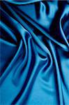 close up of blue silk textured cloth