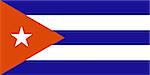 Cuba flag isolated illustration