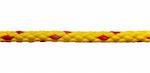 close up of single rope line on white background with clipping path
