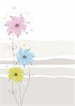 Light Floral Background vector illustration