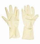 close up of rubber gloves on white background with clipping path