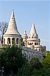 view of the beautiful Fisherman's Bastion in Budapest