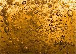 natural beer texture with big bubbles of air