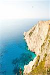Beautiful coastline with turquoise water in Zakynthos island, Greece