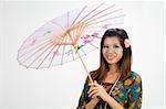 traditional malay girl on kebaya dress