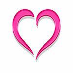 An image of a nice abstract pink heart