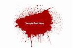 A red splat blood for your text
