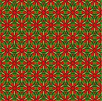 Seamless green-red wallpaper pattern