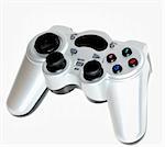 viedo game joypad isolated in white