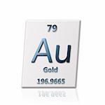 There is a chemical element Gold with all information about it