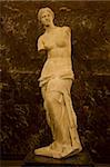 Venus de Milo on display at the Louvre Museum in Paris, France