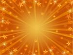 golden christmas background with stars, lights and rays