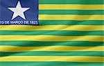 Large flag of the brazilian state of Piaui