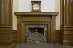 Antique Fireplace in Historic Courthouse Building Portland Oregon