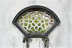 chinese style window in garden