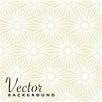 Abstract beige and white floral background with seamless pattern