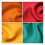 four fabric texture sample for interior design