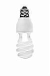 Modern electric bulb isolated on a white background