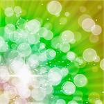 Abstract of Green Aura White bokeh for web page background