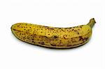 Ripe banana isolated on a  white background