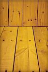Wooden wall and floor close up - a natural background