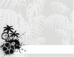 tropical flower background in vector format very easy to edit