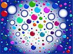 bubbles background - vector