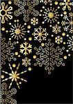 Black background with gold stars