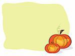Vector picture of thanksgiving background with pumpkins. RGB