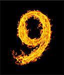 9 (nine), fire figure