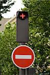 traffic lights, light signal, red