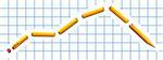 Broken Pencil on Graph Background