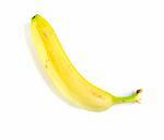 banana on white background