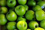 green apples shot with shallow depth of view