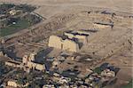 Temple of Ramses II, Luxor, Egypt, aerial shot from a hot air balloon