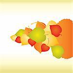 Abstract backgrounds with fall Leafs - vector illustration