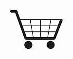 An image of a simple black trolley