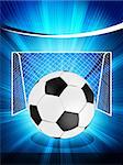 Football poster with soccer ball. EPS 8 vector file included