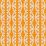 Seamless Floral Pattern orange fine background