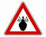 Louse warning sign