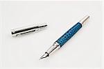 Isolated pencil and pencil cap on white background