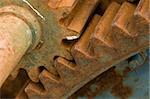 detail of old rusty gears, transmission wheels