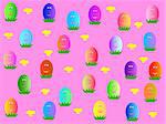 wallpaper with eggs - vector