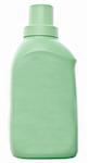 Green Laundry Cleaning Bottle Isolated on White with a Clipping Path.