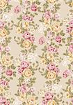 beautiful Rose bouquet design Seamless pattern background