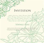 Floral background for design or your invitation. Vector illustration