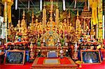 Golden buddha statue in north of thailand.