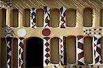 Urban detail of the traditional architecture in Mali - Entrance in a mud mosque
