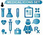 Set of simple medical symbols